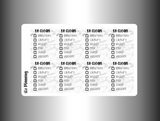 To Clean Checklist (MATTE)