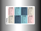 To Clean Checklist (MATTE)