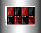 To Clean Checklist (MATTE)