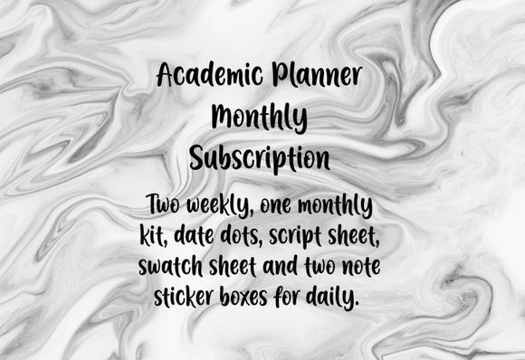 Academic Planner Subscription (PLEASE READ DESCRIPTION)