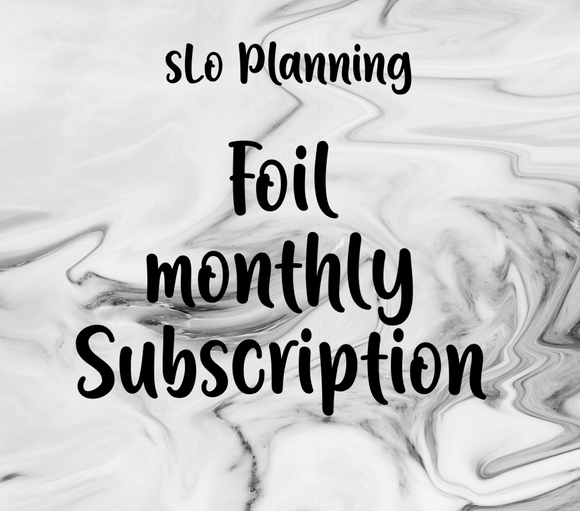 Foil Monthly Subscription (PLEASE READ DESCRIPTION)