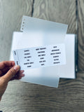 5x7 Reusable Sticker Book Dividers