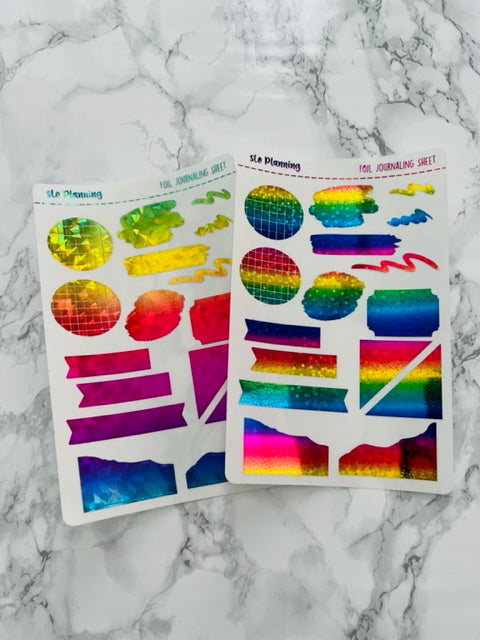 Foiled Journaling Sheet