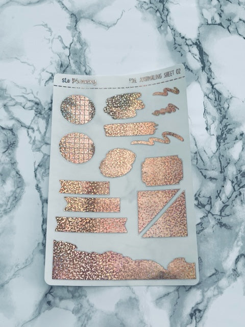 Foiled Journaling Sheet 02