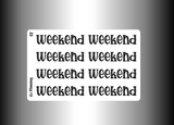 Weekend Banner