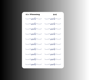 Foil Work Script (MATTE)