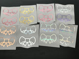 Foil Sticker Bow Die Cut Size (MATTE)
