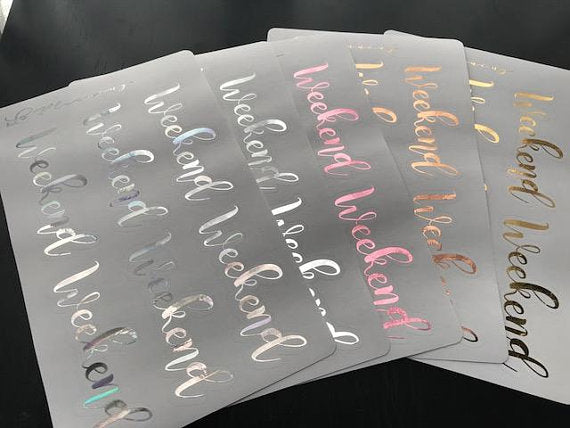 Foil Weekend Banner (MATTE)